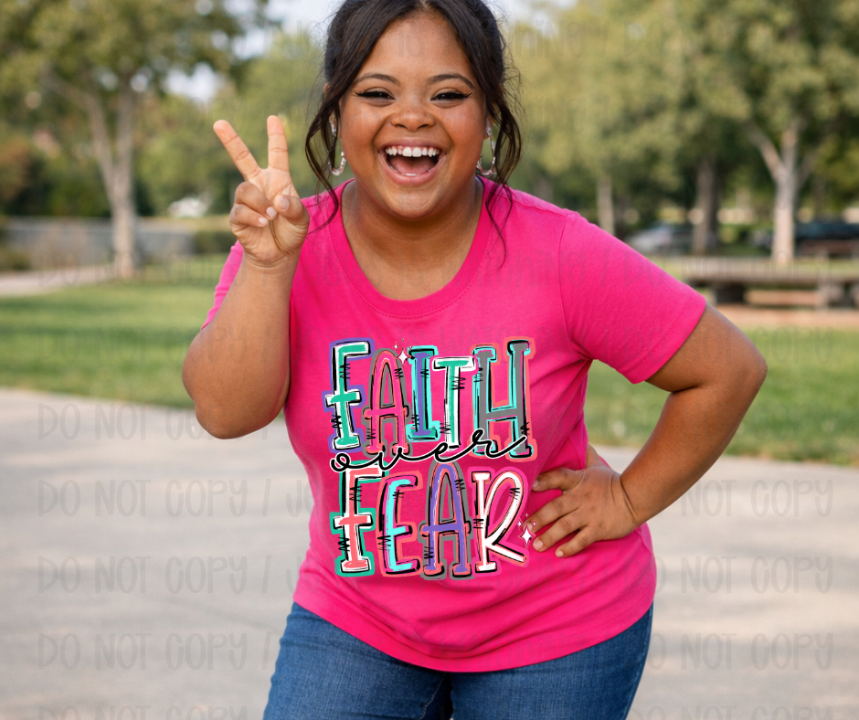 FAITH OVER FEAR - DTF TRANSFER
