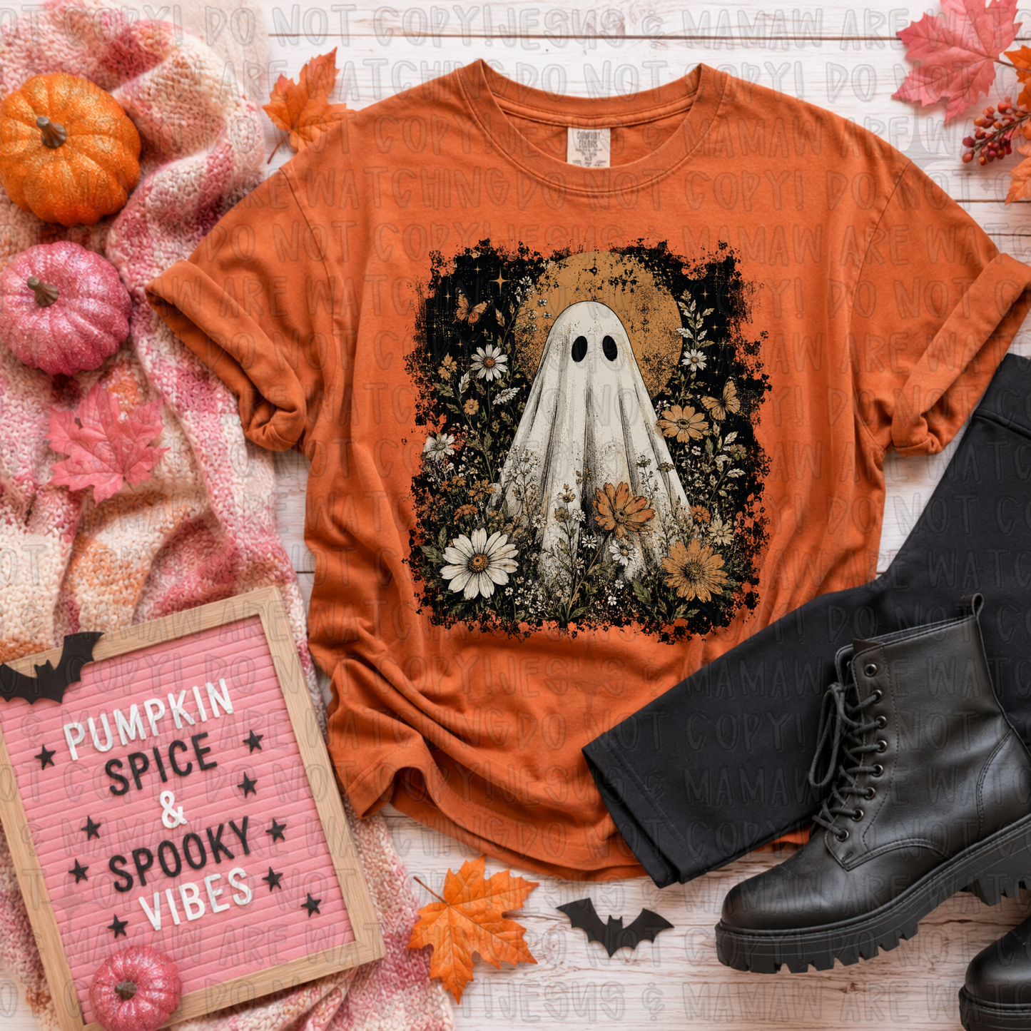 BOHO GHOST WILDFLOWER - DTF TRANSFER