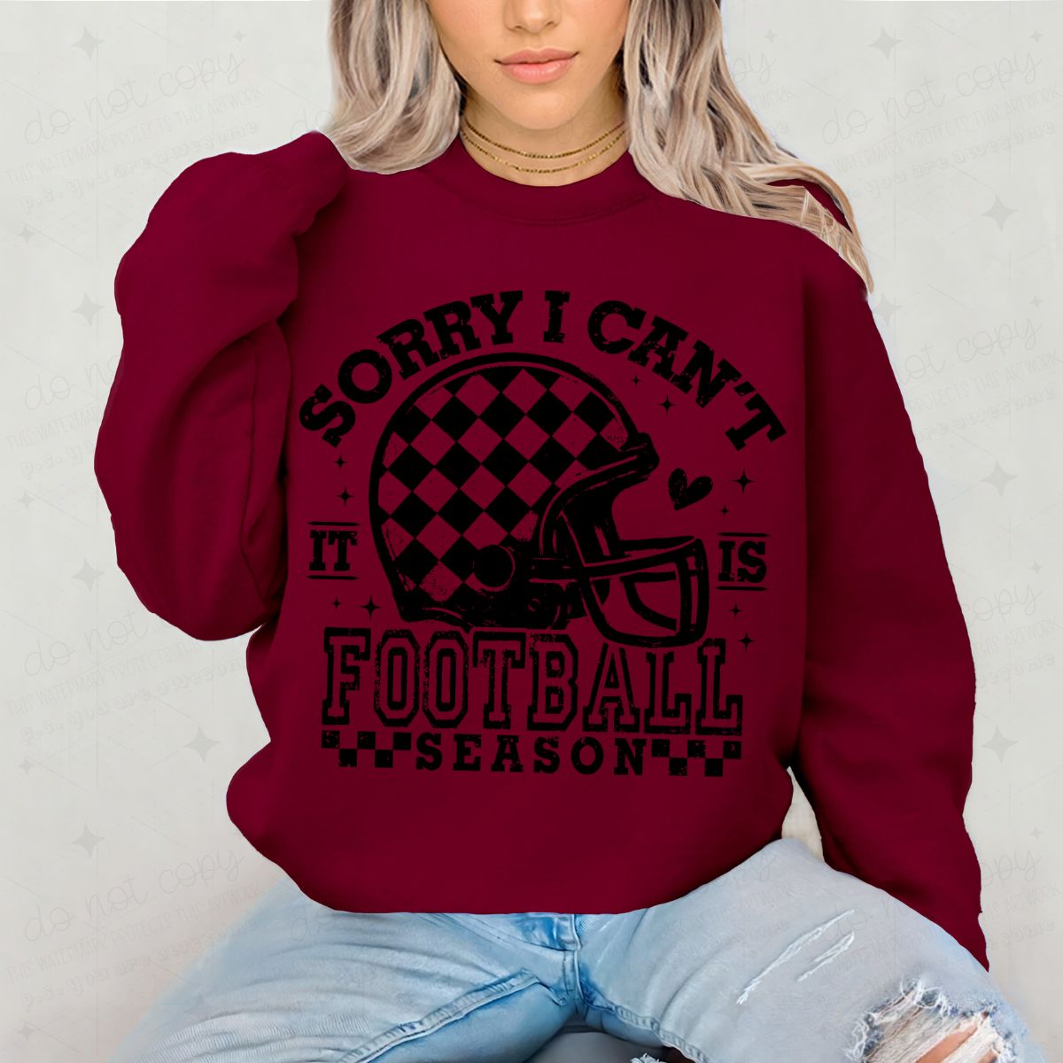 SORRY I CAN'T IT IS FOOTBALL SEASON - DTF TRANSFER