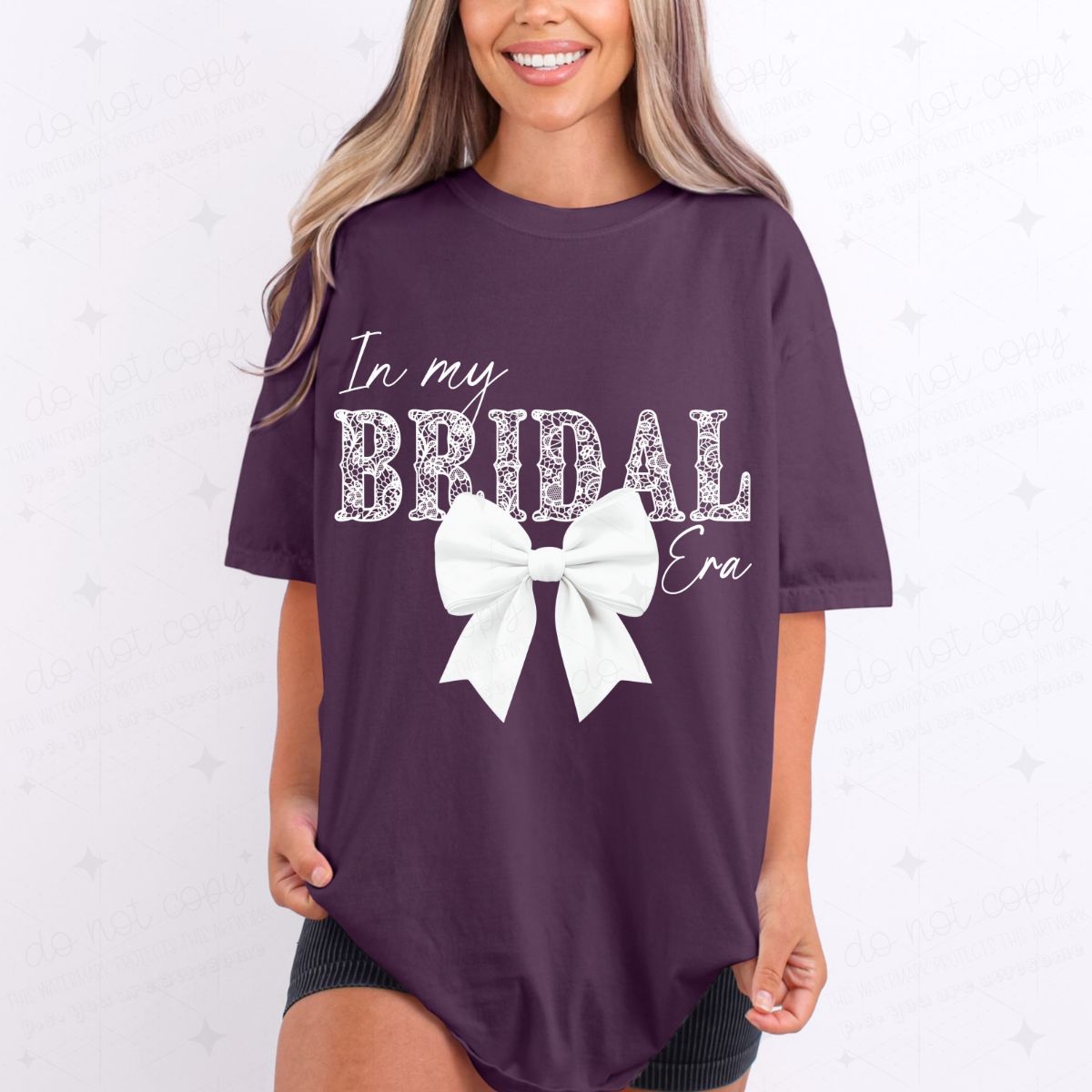 COQUETTE IN MY BRIDAL ERA - FAUX LACE - DTF TRANSFER