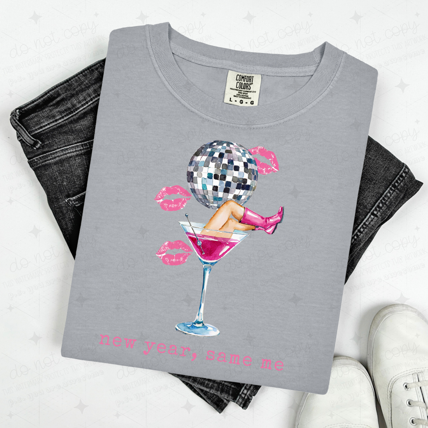 NEW YEAR, SAME ME - DTF TRANSFER