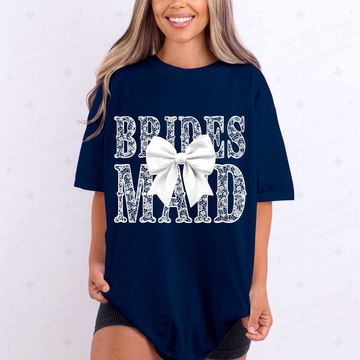 COQUETTE BRIDESMAID - FAUX LACE - DTF TRANSFER