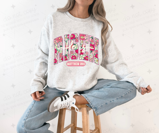 HE IS RISEN WHITE - DTF TRANSFER