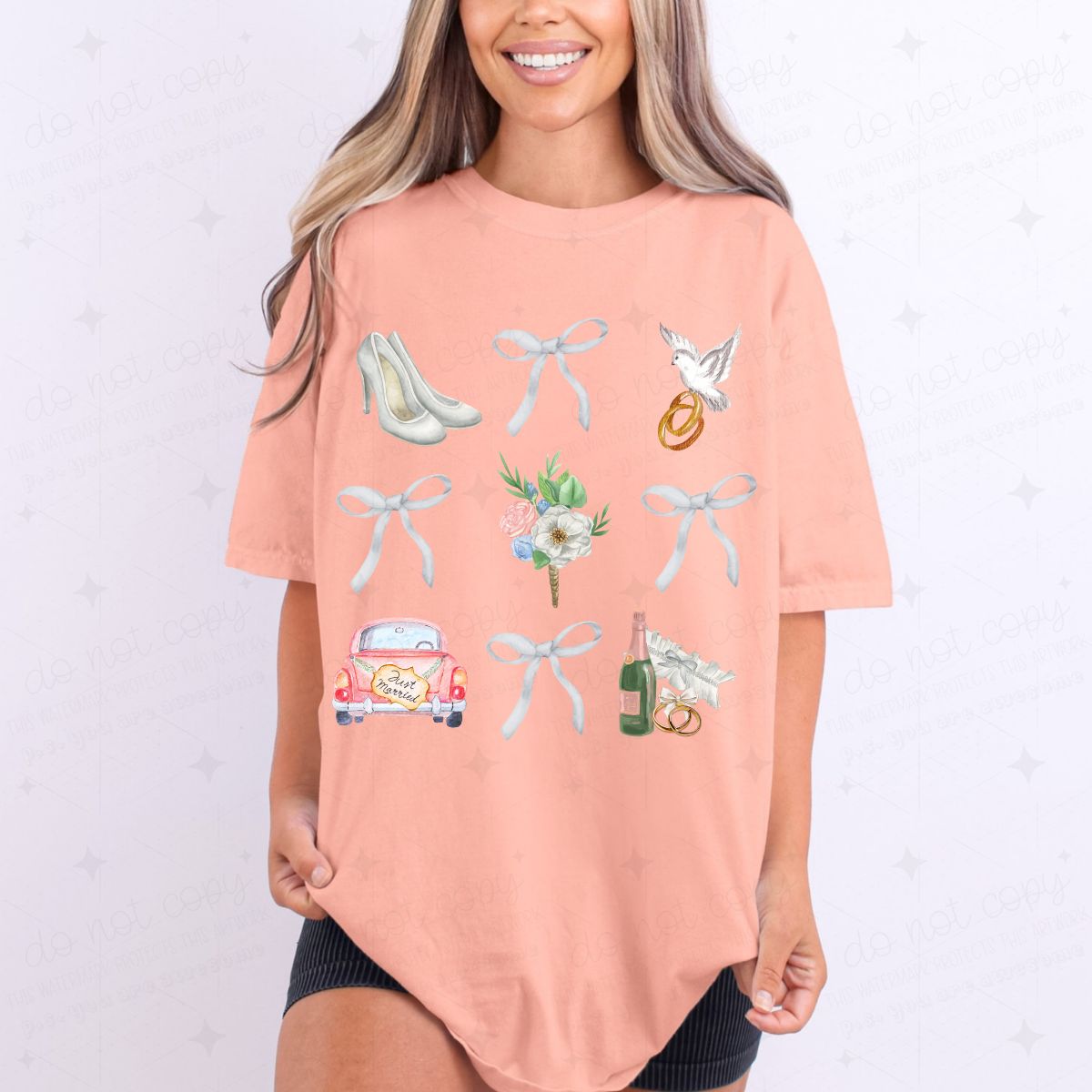 COQUETTE WEDDING GRID - DTF TRANSFER