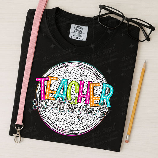 TEACHER SEVENTH GRADE - DTF TRANSFER