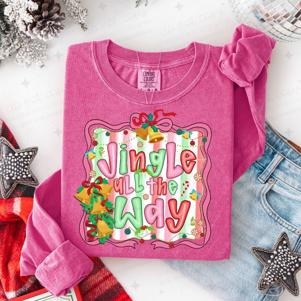 COQUETTE JINGLE ALL THE WAY - DTF TRANSFER