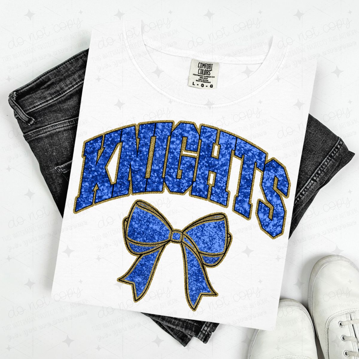 COQUETTE MASCOTS - FAUX SEQUIN - DTF TRANSFER
