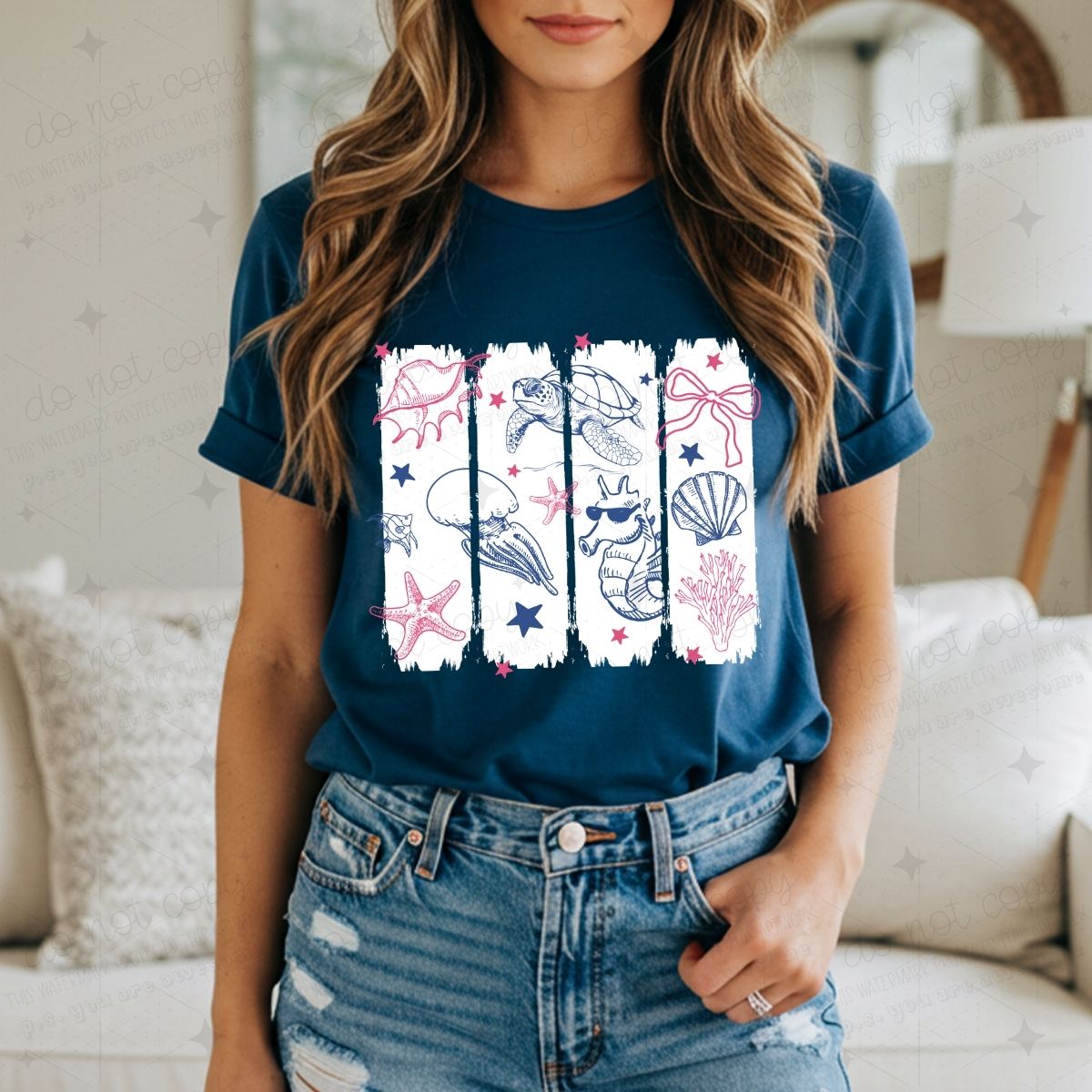 COQUETTE OCEAN ANIMALS - DTF TRANSFER