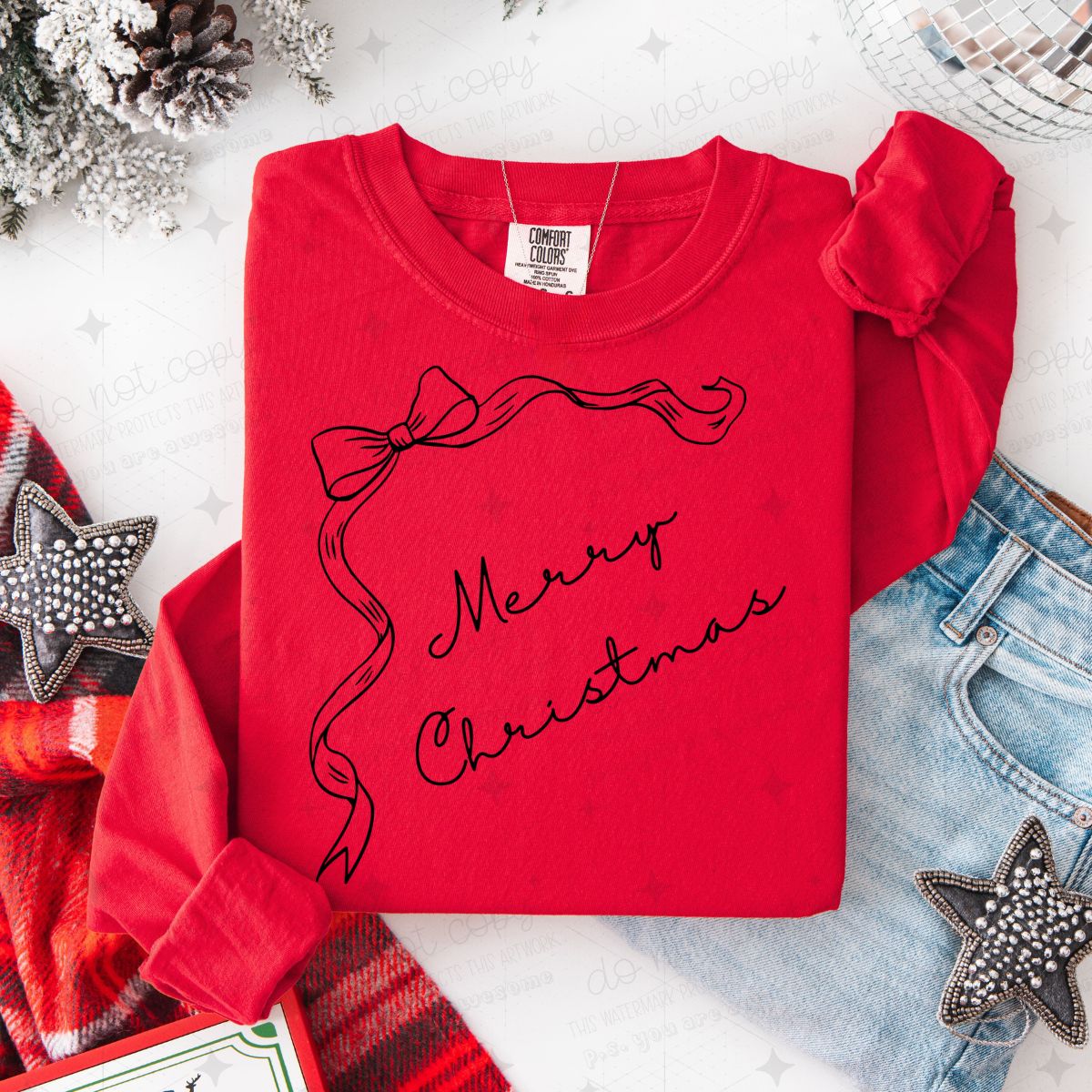 COQUETTE MERRY CHRISTMAS - DTF TRANSFER