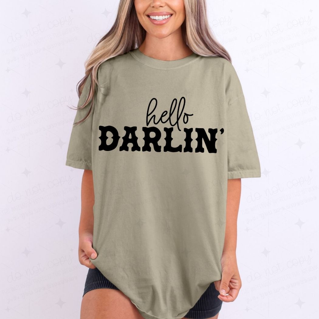 HELLO DARLIN' - DTF TRANSFER