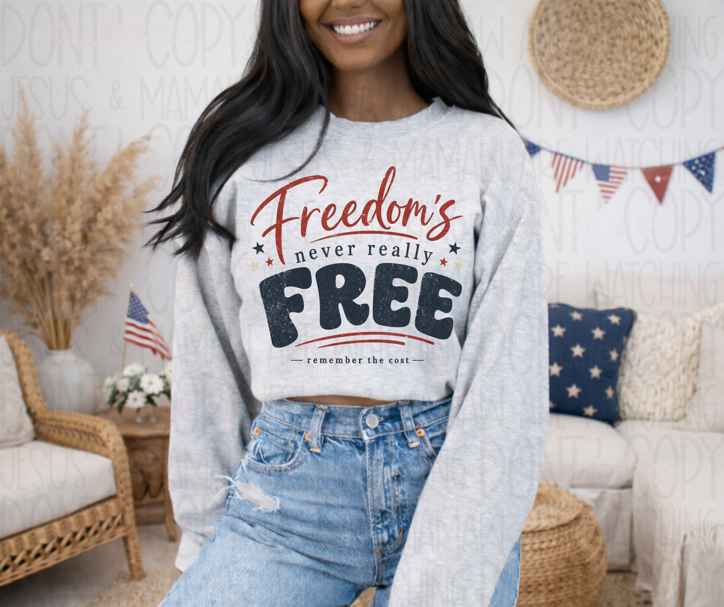 FREEDOM'S NEVER REALLY FREE - DTF TRANSFER