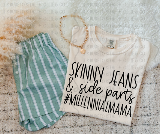 SKINNY JEANS AND SIDE PARTS - DTF TRANSFER*