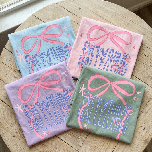 EVERYTHING HALLELUJAH BOW - DTF TRANSFER