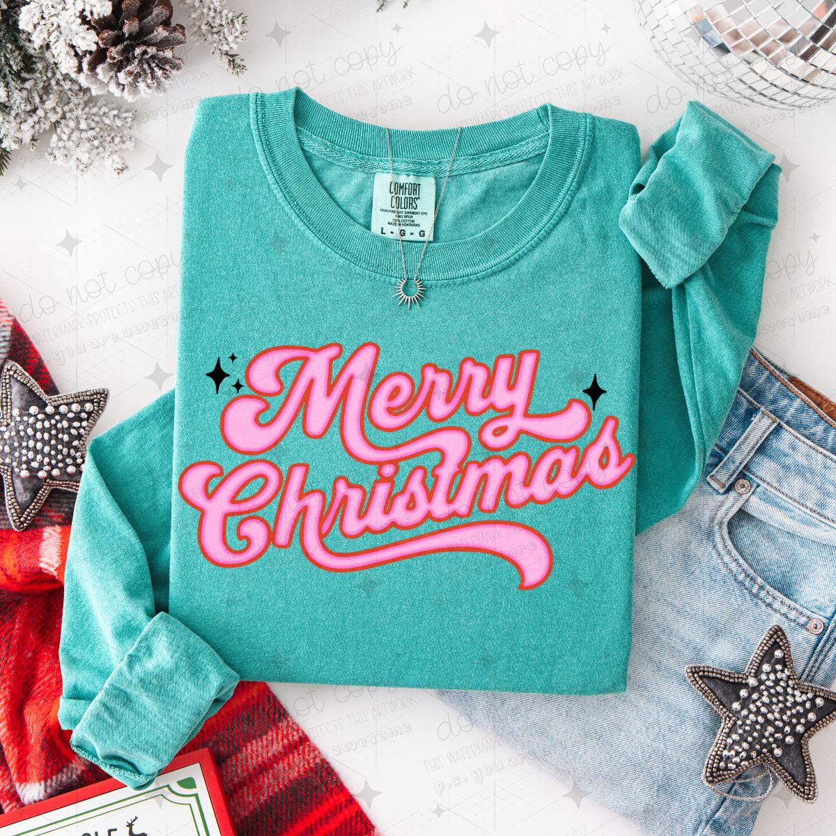 MERRY CHRISTMAS - DTF TRANSFER