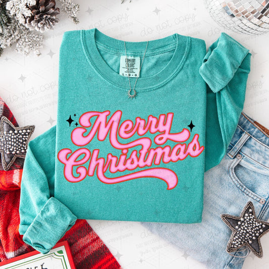 MERRY CHRISTMAS - DTF TRANSFER