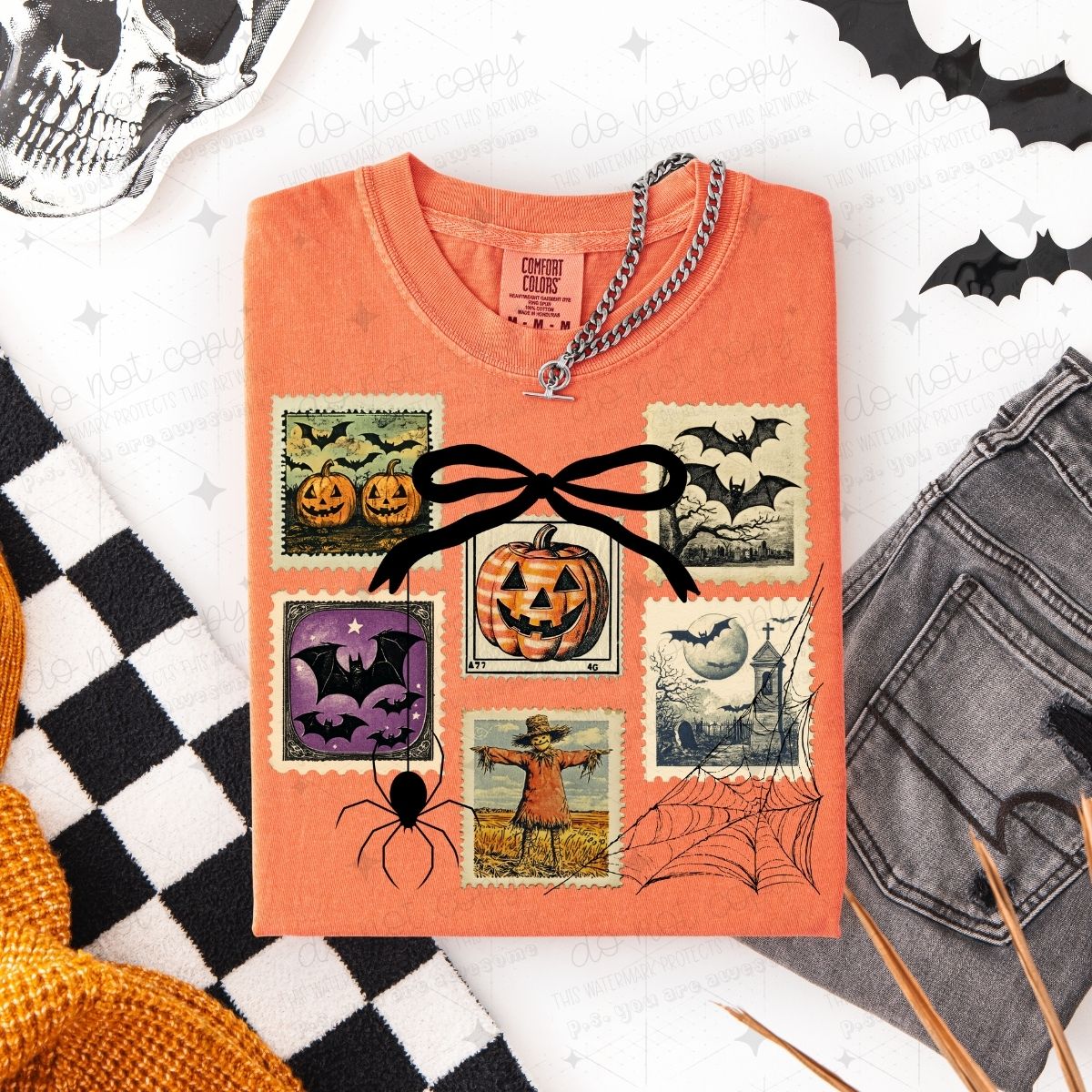COQUETTE HALLOWEEN POSTAGE - DTF TRANSFER