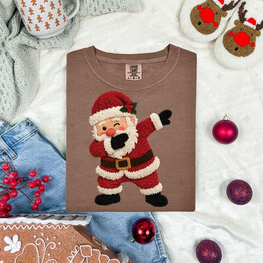 DABBING SANTA - FAUX YARN - DTF TRANSFER