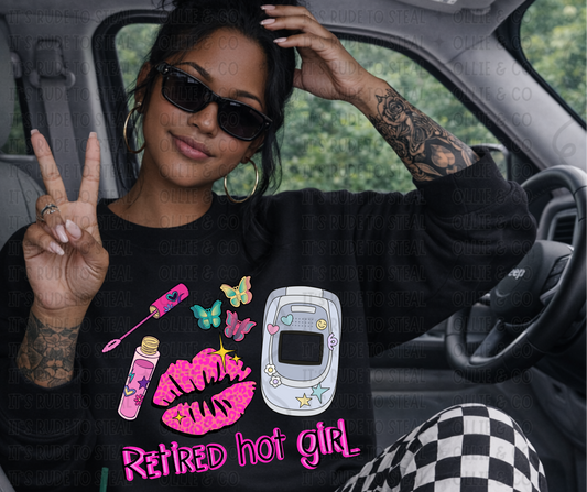 RETIRED HOT GIRL - *OLLIE & CO EXCLUSIVE* - DTF TRANSFER*