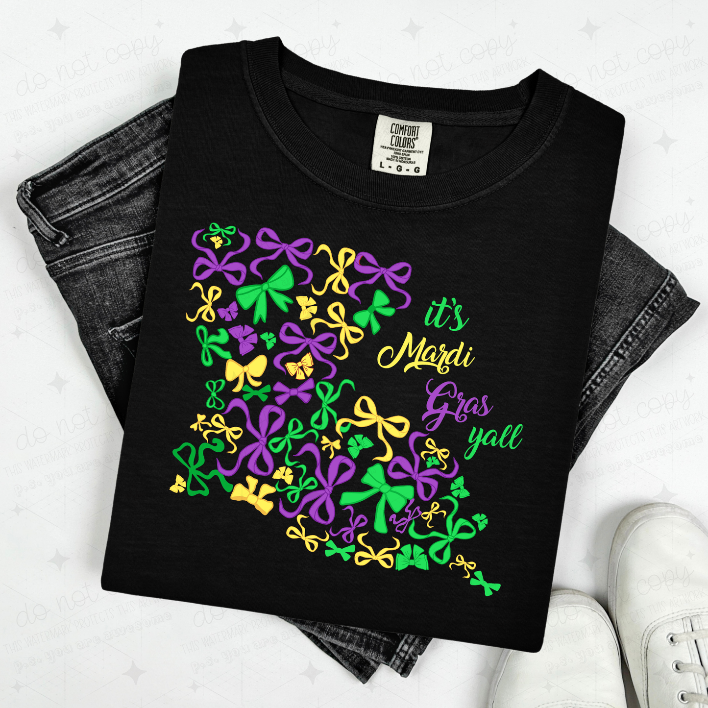 COQUETTE IT'S MARDI GRAS YALL - DTF TRANSFER