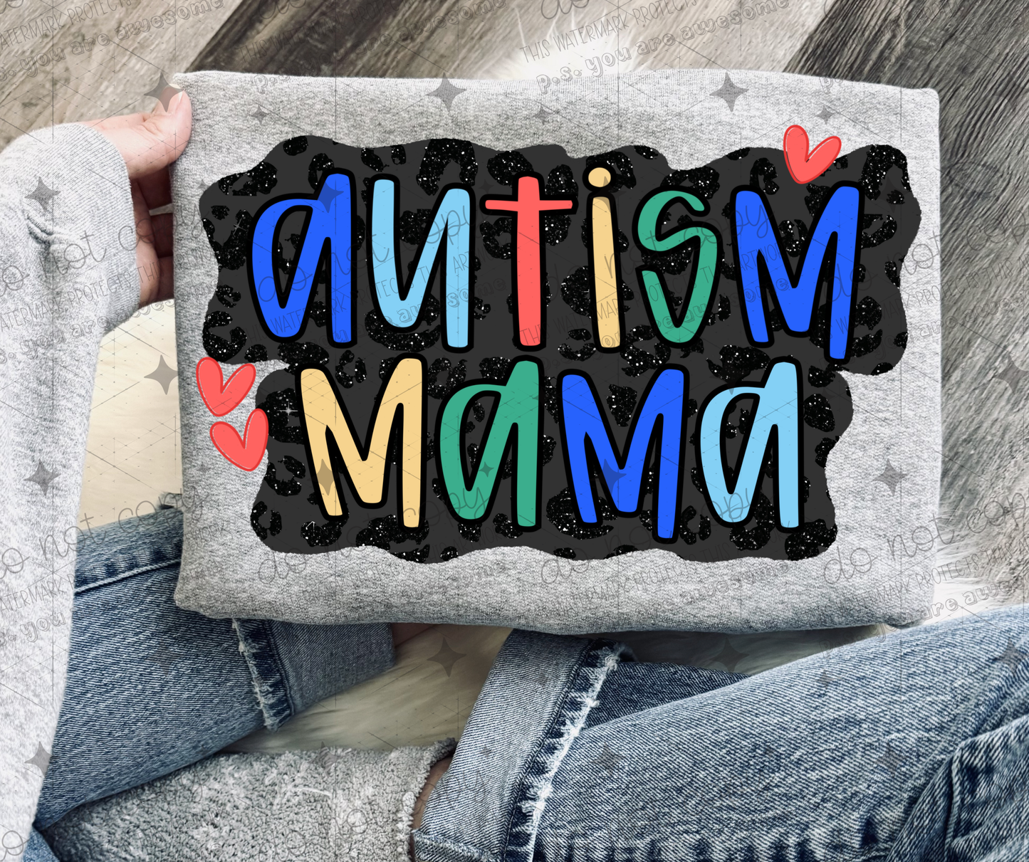 AUTISM MAMA - *OLLIE & CO. EXCLUSIVE* - DTF TRANSFER