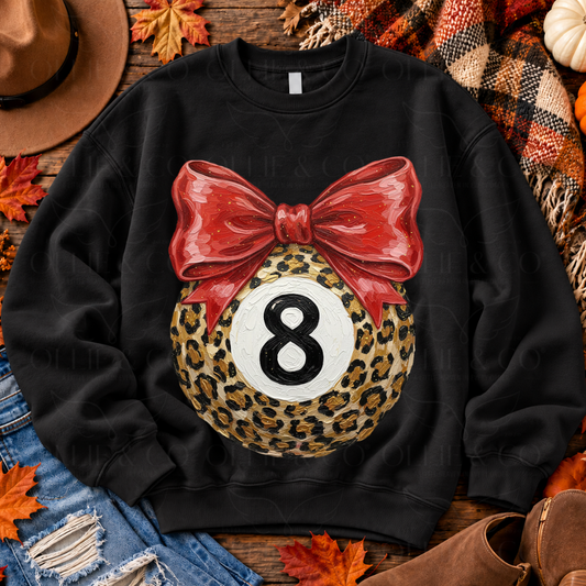 LEOPARD 8 BALL - FAUX PAINT - DTF TRANSFER