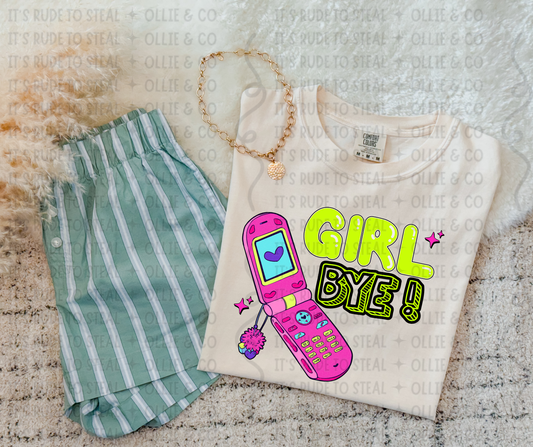 GIRL BYE - *OLLIE & CO EXCLUSIVE* - DTF TRANSFER*
