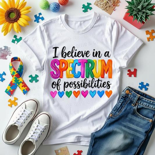 SPECTRUM OF POSSIBLITIES - DTF TRANSFER