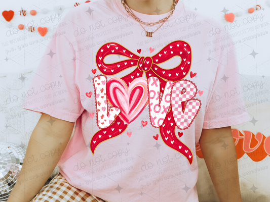 LOVE BOW - DTF TRANSFER
