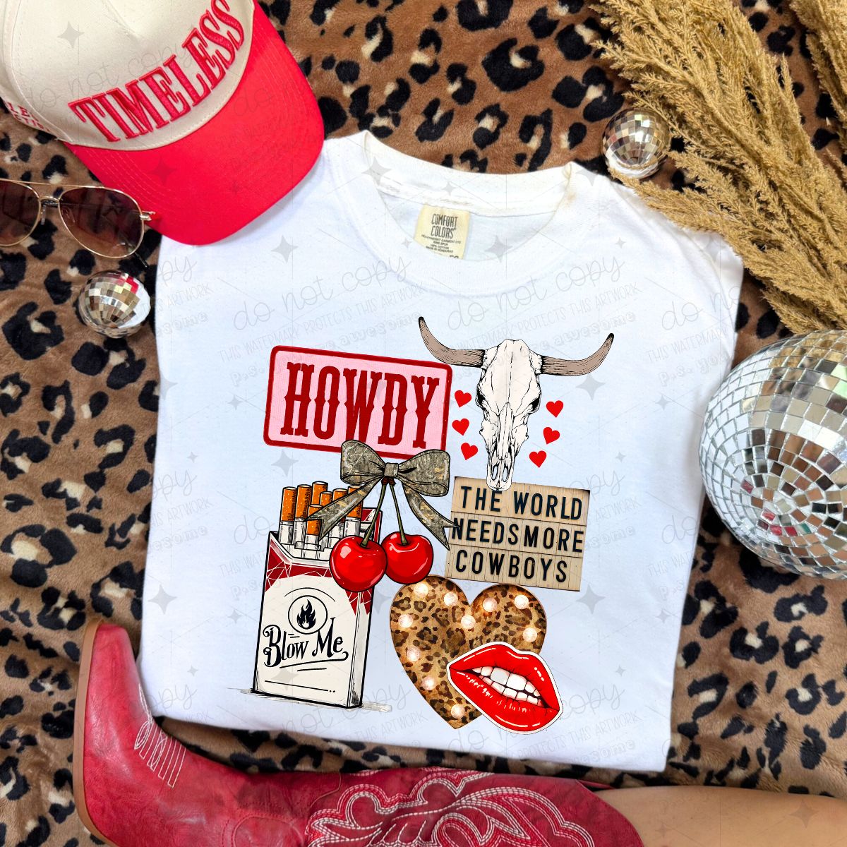 COQUETTE THE WORLD NEEDS MORE COWBOYS - DTF TRANSFER