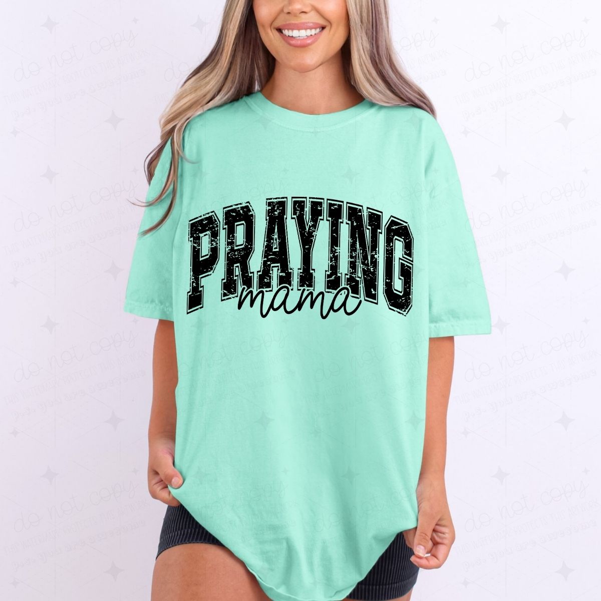 PRAYING MAMA - DTF TRANSFER