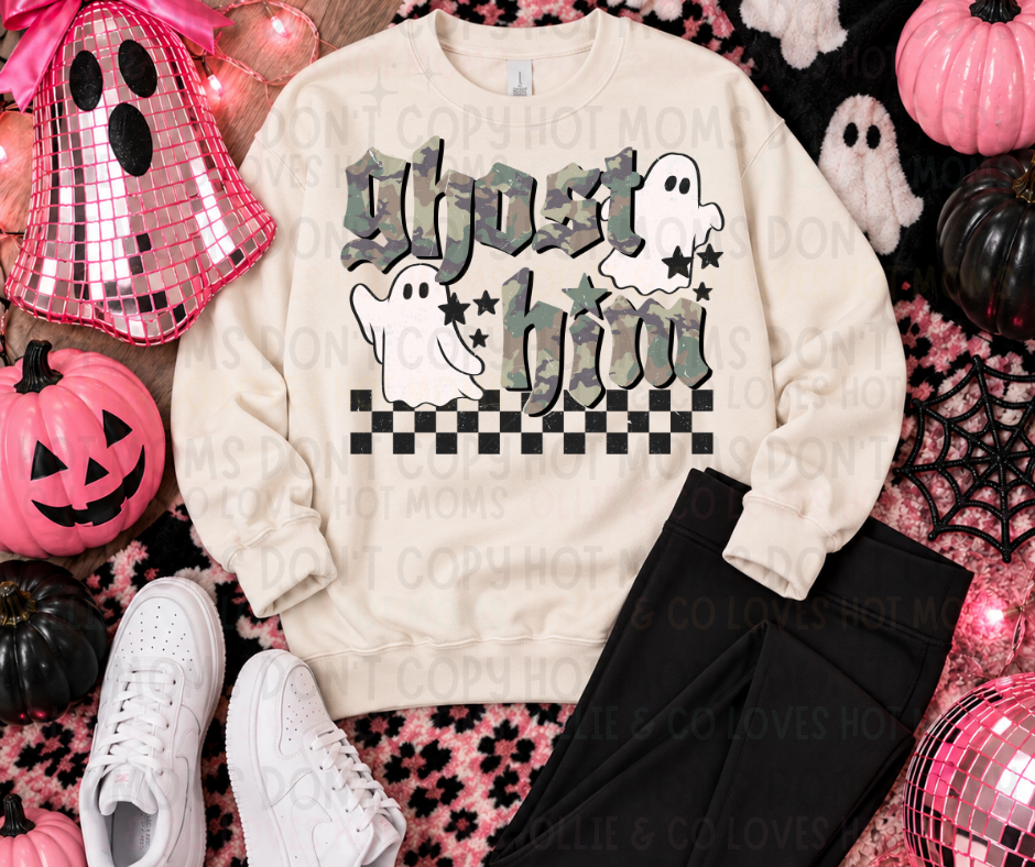 GHOST HIM CAMO - DTF TRANSFER