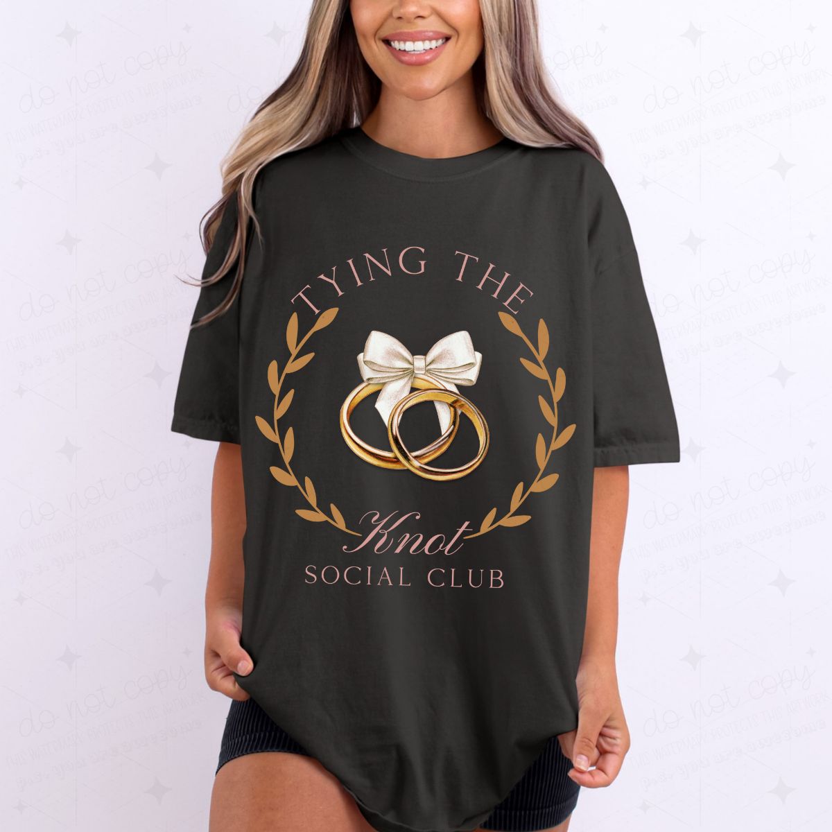 COQUETTE TYING THE KNOT W/ RINGS* - DTF TRANSFER