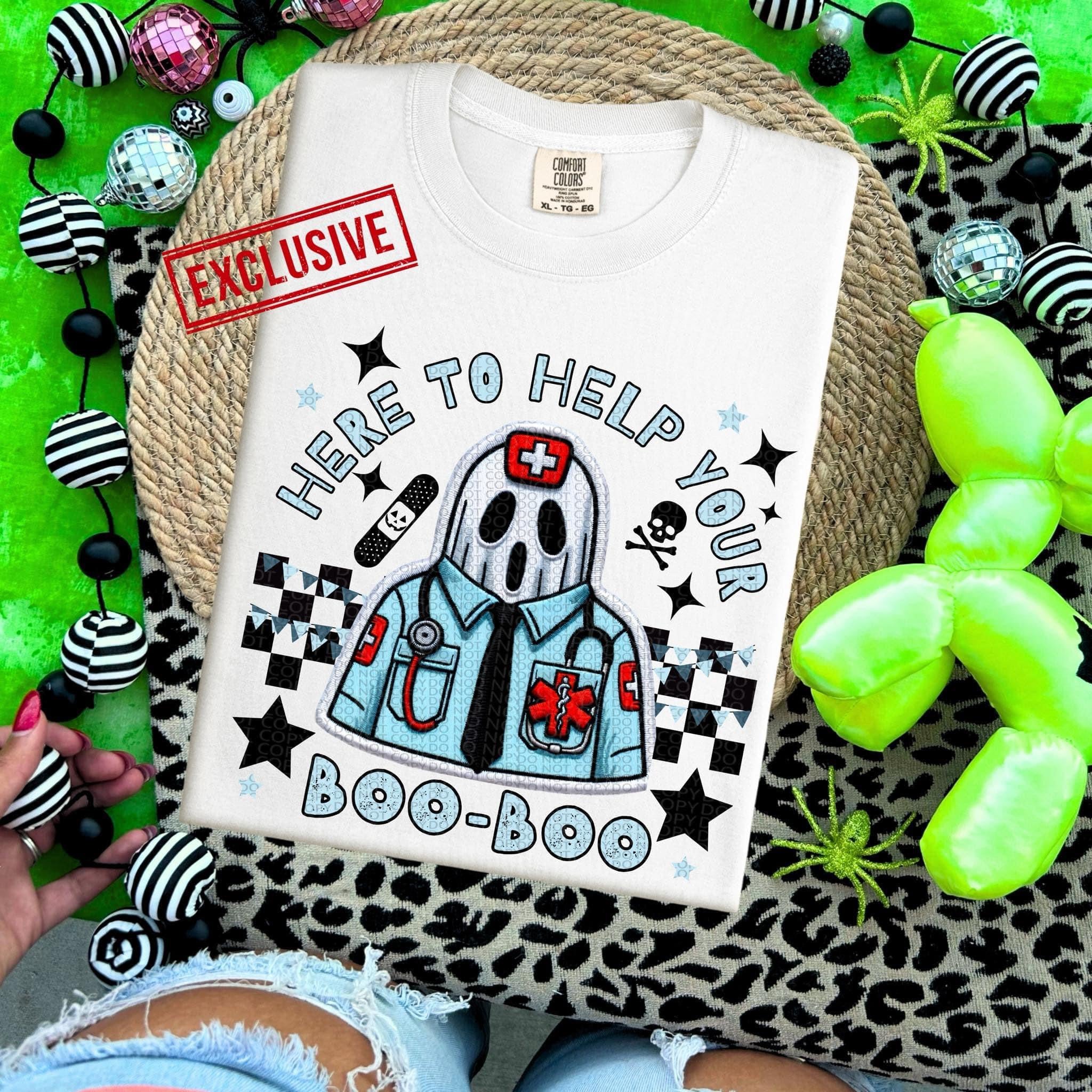 HERE TO HELP YOUR BOO BOO *OLLIE & CO. EXCLUSIVE* - DTF TRANSFER ...