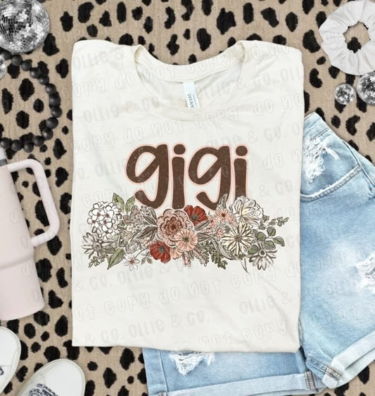 VINTAGE FLORAL NAMES - MOCKUP ONLY
