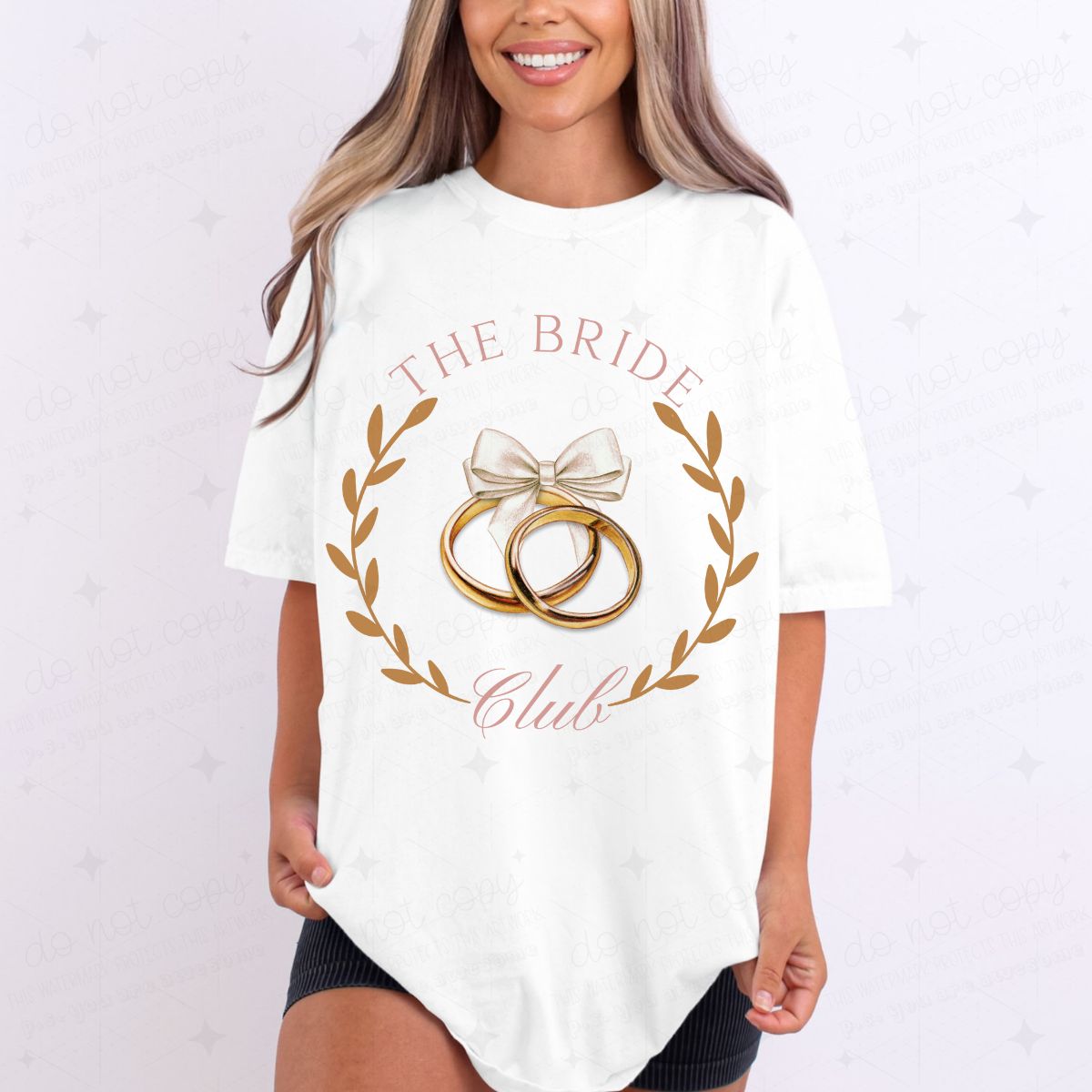 COQUETTE THE BRIDE CLUB W/ RINGS - DTF TRANSFER
