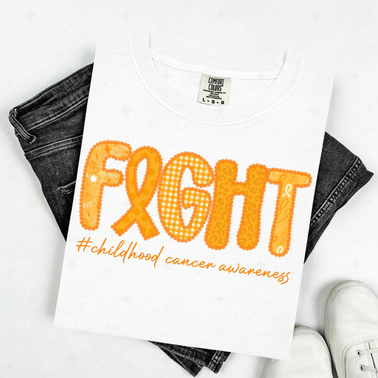 FIGHT - FAUX LACE - DTF TRANSFER