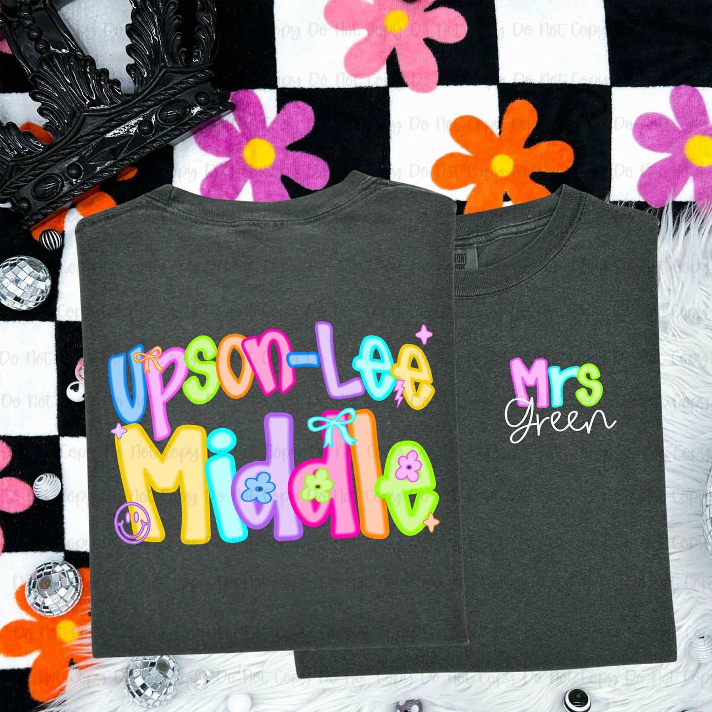 NEON TEACHER - FRONT+BACK - MOCKUP ONLY