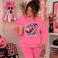 PINK OUT FOOTBALL CHECKERED RIBBON *OLLIE & CO. EXCLUSIVE* - DTF TRANSFER