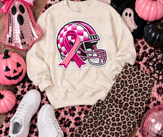 PINK OUT HELMET W/ RIBBON *OLLIE & CO. EXCLUSIVE* - DTF TRANSFER