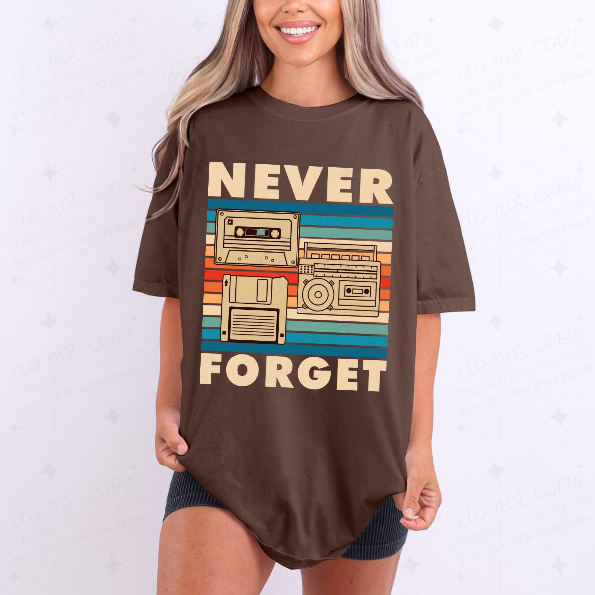 NEVER FORGET - DTF TRANSFER