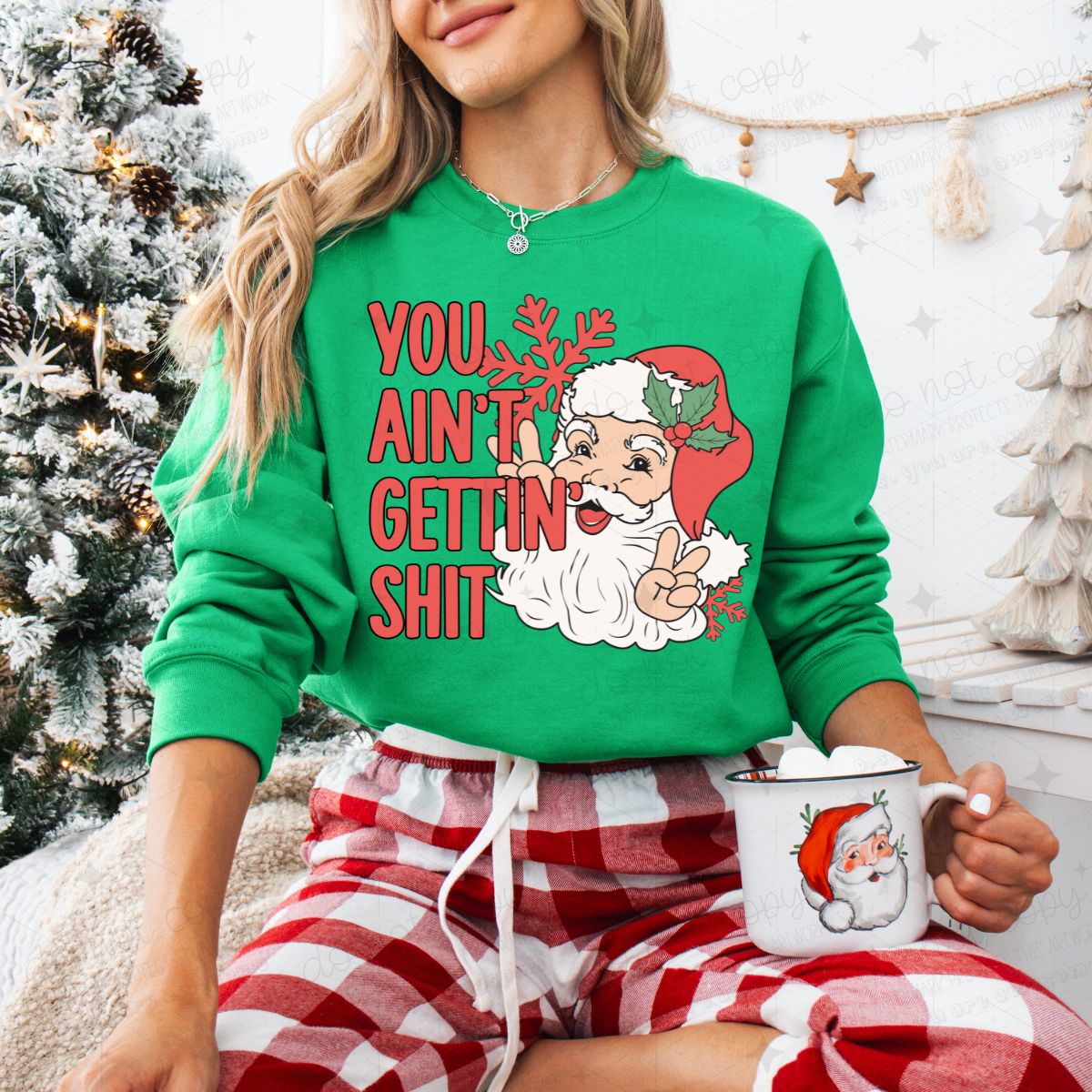 YOU AIN'T GETTIN' SHIT - DTF TRANSFER