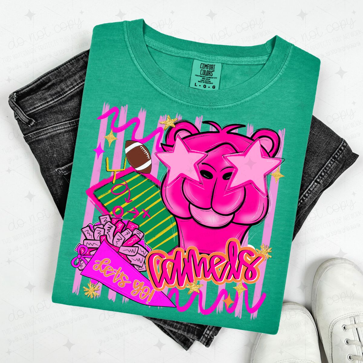 CAMELS - FAUX GLITTER/SEQUIN - DTF TRANSFER