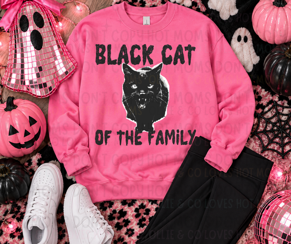 BLACK CAT OF THE FAMILY - DTF TRANSFER