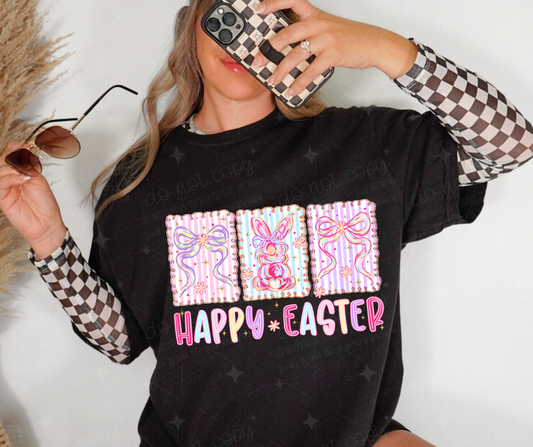 PREPPY COQUETTE HAPPY EASTER - DTF TRANSFER