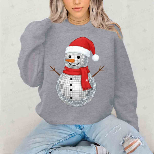 DISCO SNOWMAN - DTF TRANSFER