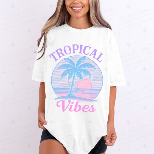 TROPICAL VIBES - DTF TRANSFER