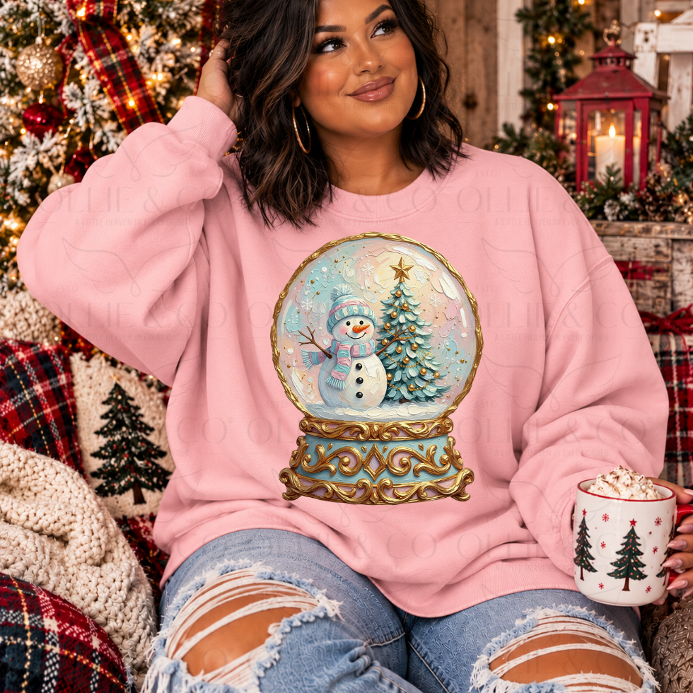 GOLD SNOWGLOBE - FAUX PAINT - DTF TRANSFER