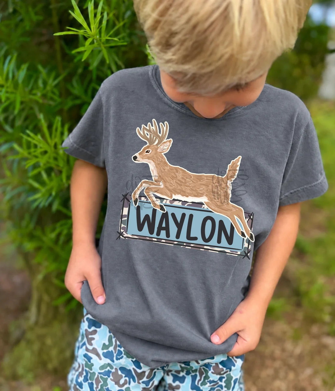 DEER NAMEPLATE - CUSTOM TRANSFER