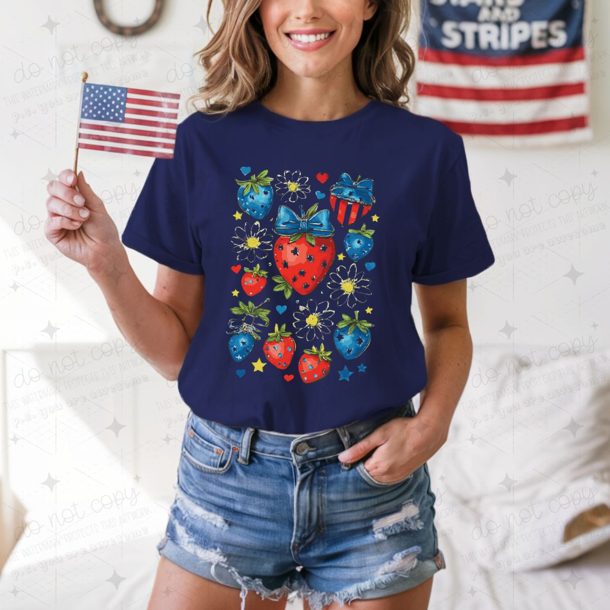 COQUETTE PATRIOTIC BERRIES - DTF TRANSFER