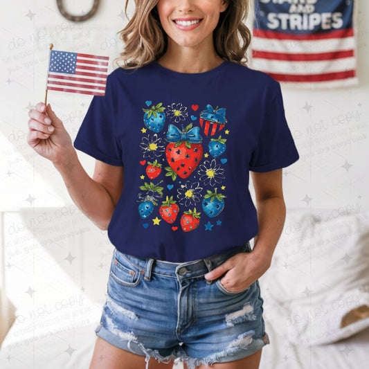 COQUETTE PATRIOTIC BERRIES - DTF TRANSFER